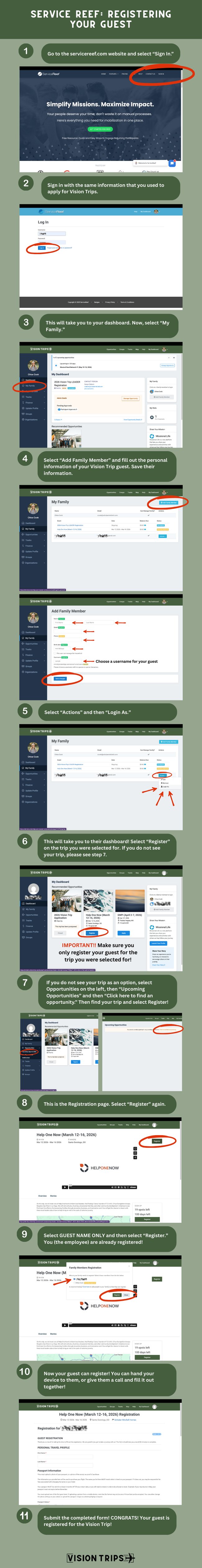 Service Reef Guest Registration Tutorial